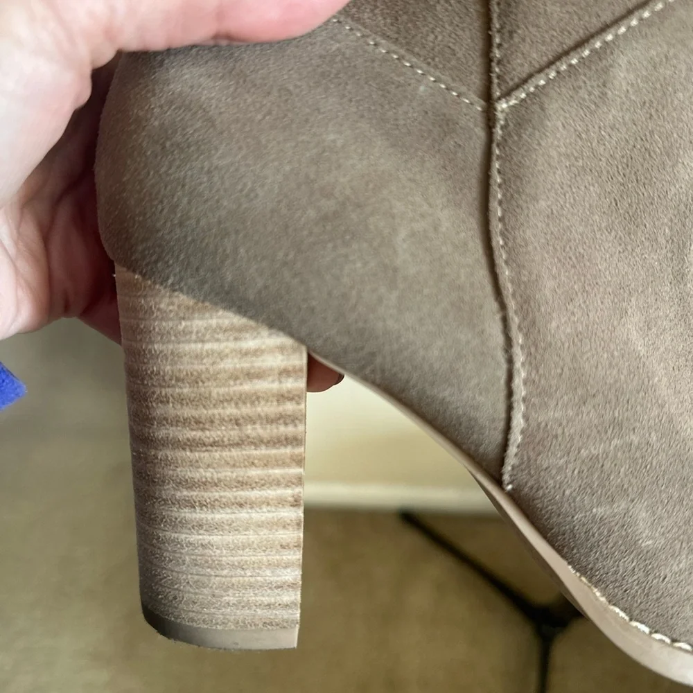 Crown Vintage Emira Over The Knee Boots in Taupe